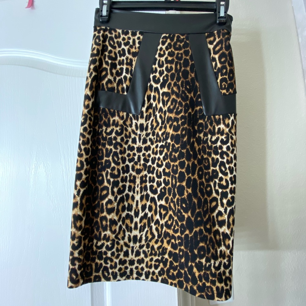 Leopard Print Skirt